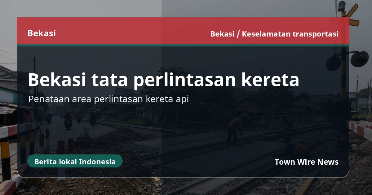 Keselamatan perlintasan rel Bekasi: palang rusak, warga minta underpass