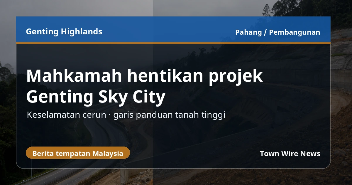 Mahkamah hentikan Genting Sky City atas isu kestabilan cerun